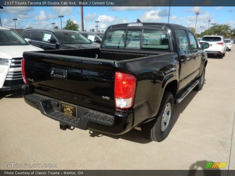 Black / Cement Gray 2017 Toyota Tacoma SR Double Cab 4x4