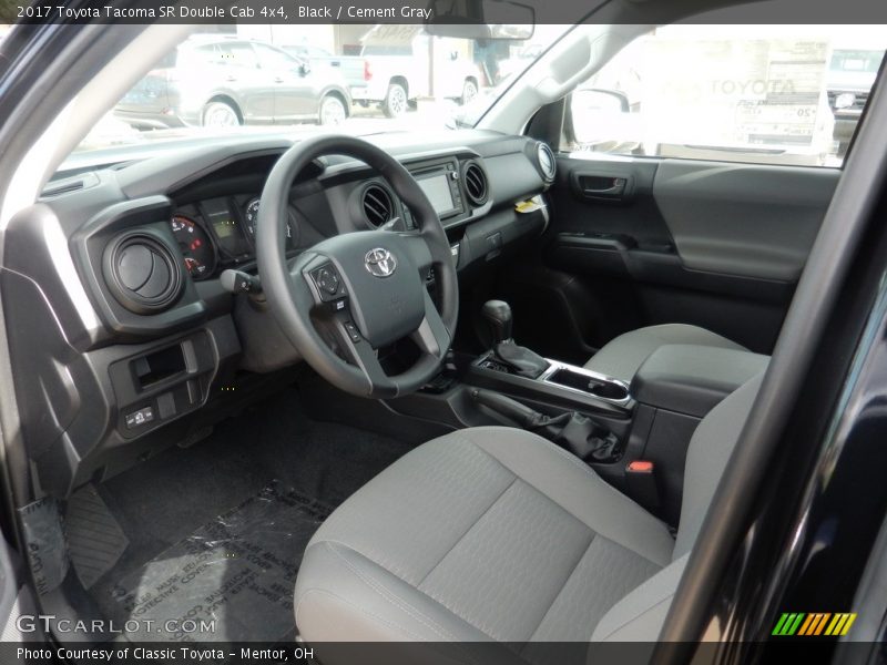 Black / Cement Gray 2017 Toyota Tacoma SR Double Cab 4x4
