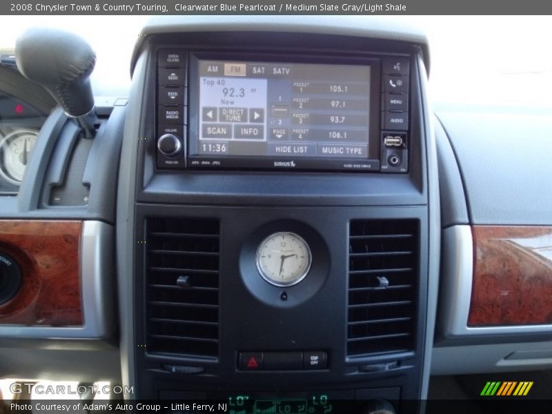 Clearwater Blue Pearlcoat / Medium Slate Gray/Light Shale 2008 Chrysler Town & Country Touring