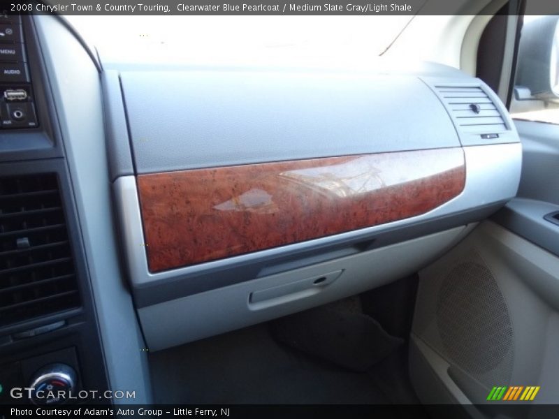 Clearwater Blue Pearlcoat / Medium Slate Gray/Light Shale 2008 Chrysler Town & Country Touring