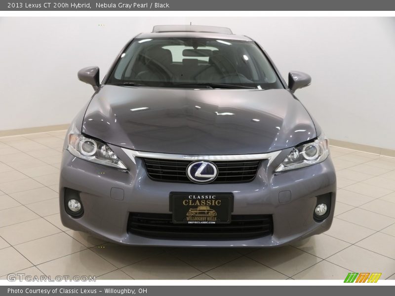 Nebula Gray Pearl / Black 2013 Lexus CT 200h Hybrid