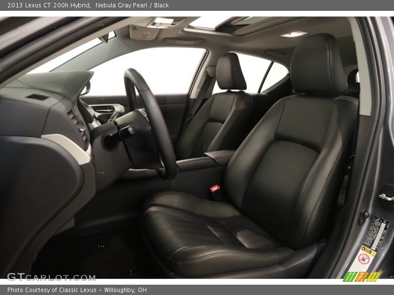Nebula Gray Pearl / Black 2013 Lexus CT 200h Hybrid
