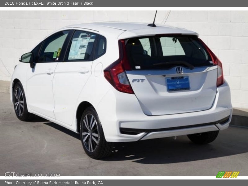 White Orchid Pearl / Black 2018 Honda Fit EX-L