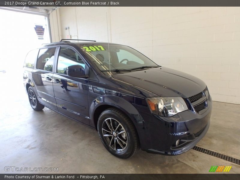Contusion Blue Pearlcoat / Black 2017 Dodge Grand Caravan GT