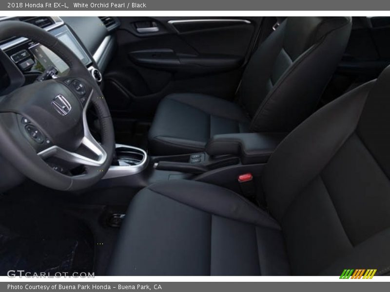 White Orchid Pearl / Black 2018 Honda Fit EX-L