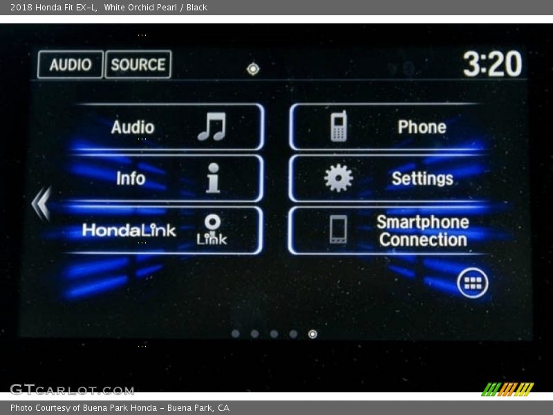 White Orchid Pearl / Black 2018 Honda Fit EX-L