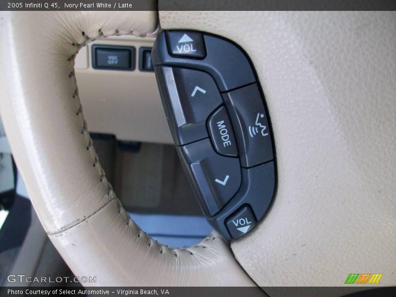 Ivory Pearl White / Latte 2005 Infiniti Q 45