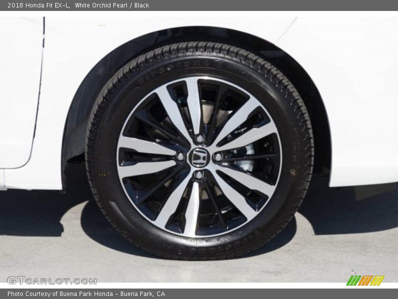 White Orchid Pearl / Black 2018 Honda Fit EX-L