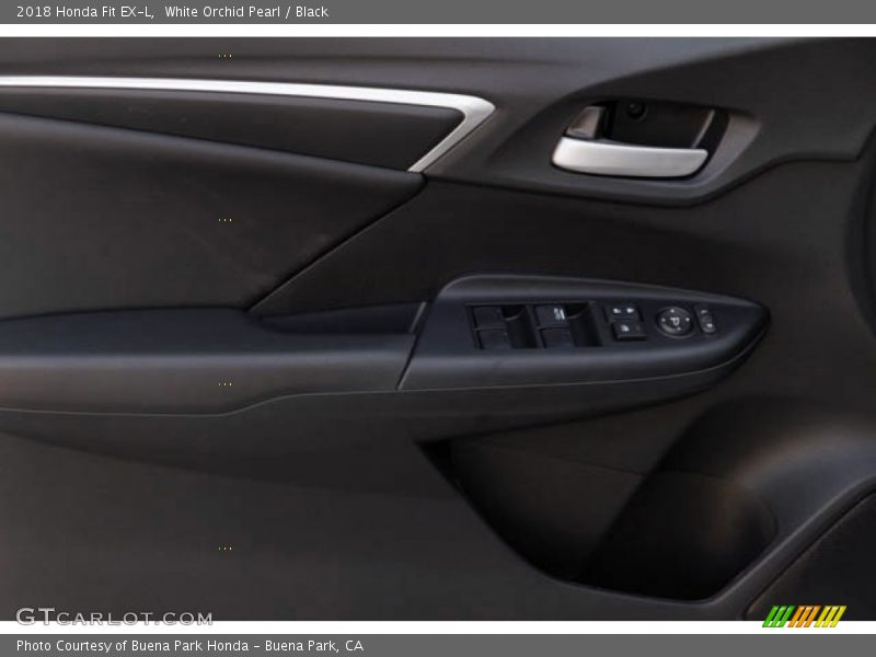 White Orchid Pearl / Black 2018 Honda Fit EX-L