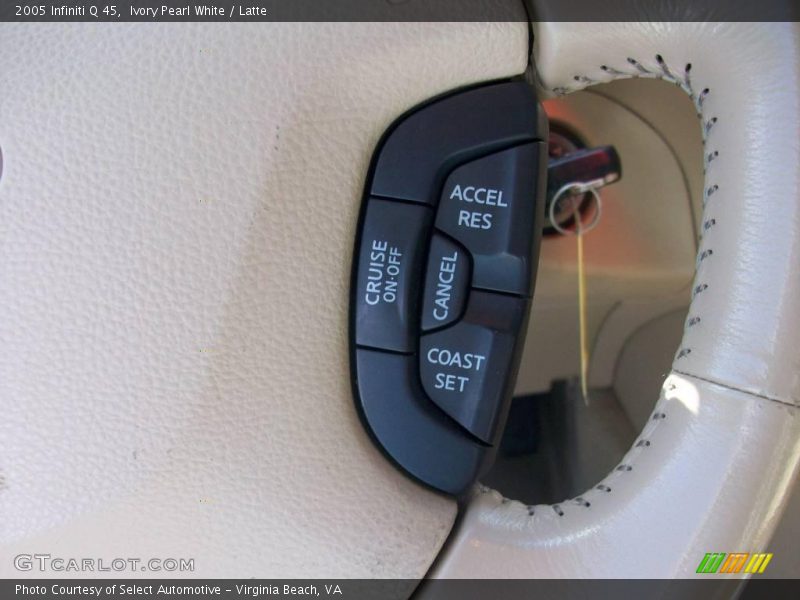 Ivory Pearl White / Latte 2005 Infiniti Q 45