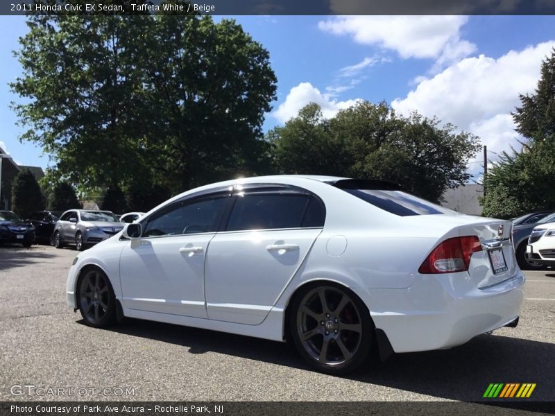 Taffeta White / Beige 2011 Honda Civic EX Sedan