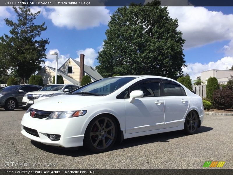 Taffeta White / Beige 2011 Honda Civic EX Sedan