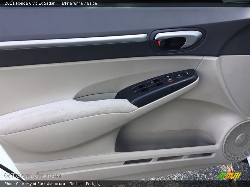 Taffeta White / Beige 2011 Honda Civic EX Sedan