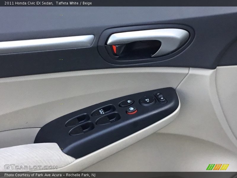 Taffeta White / Beige 2011 Honda Civic EX Sedan