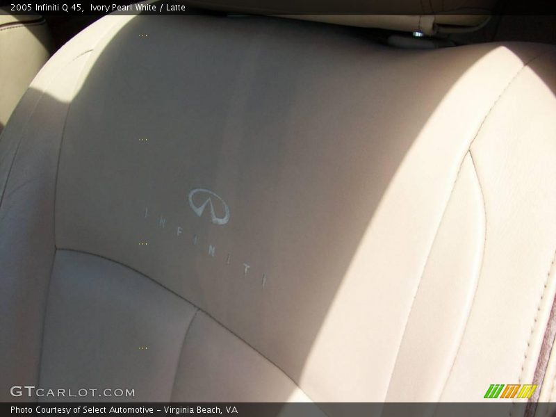 Ivory Pearl White / Latte 2005 Infiniti Q 45