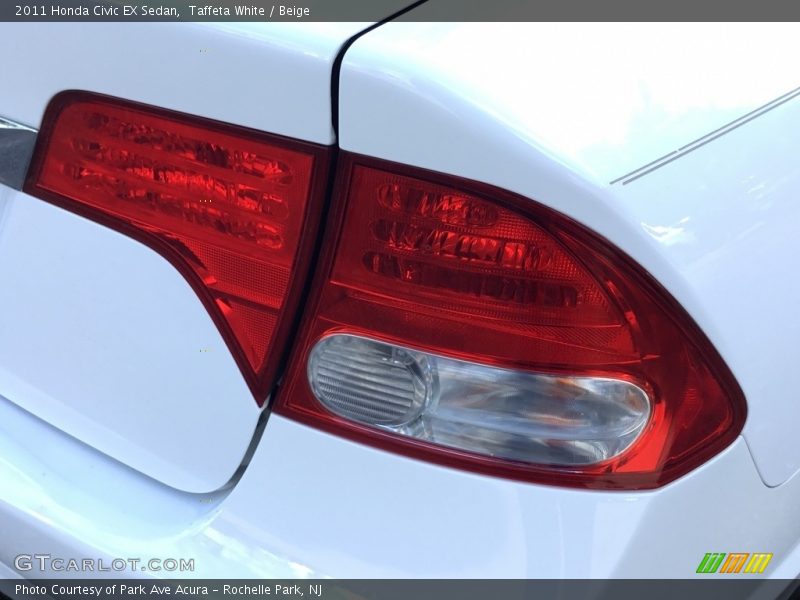 Taffeta White / Beige 2011 Honda Civic EX Sedan