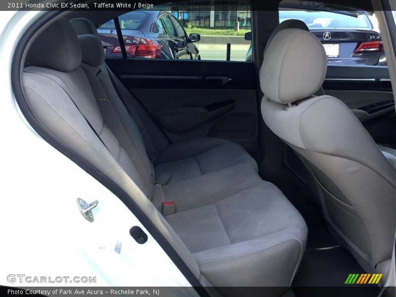 Taffeta White / Beige 2011 Honda Civic EX Sedan
