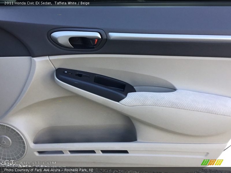 Taffeta White / Beige 2011 Honda Civic EX Sedan
