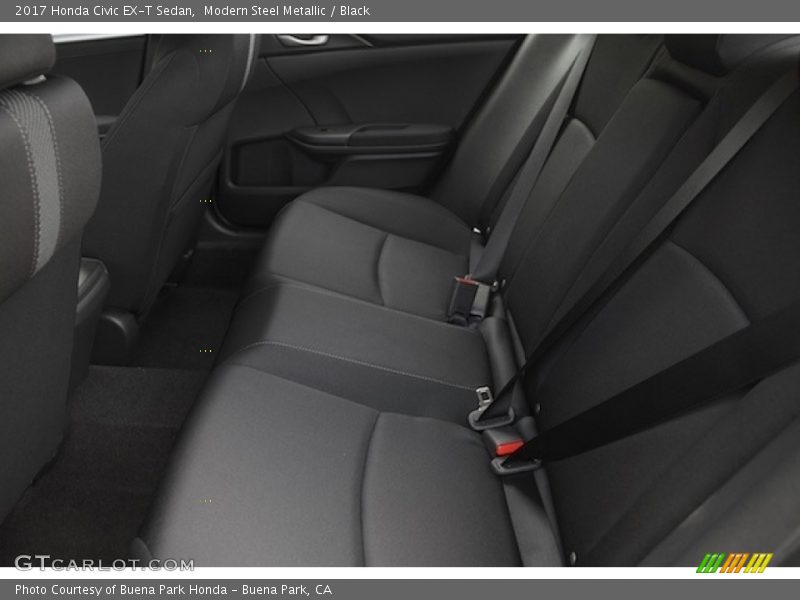 Modern Steel Metallic / Black 2017 Honda Civic EX-T Sedan
