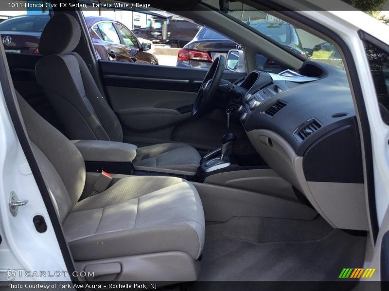 Taffeta White / Beige 2011 Honda Civic EX Sedan