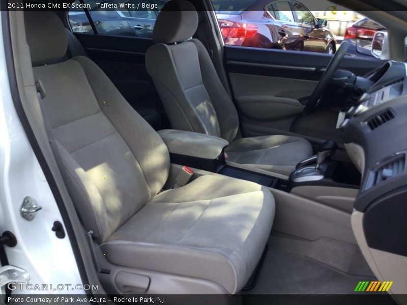 Taffeta White / Beige 2011 Honda Civic EX Sedan