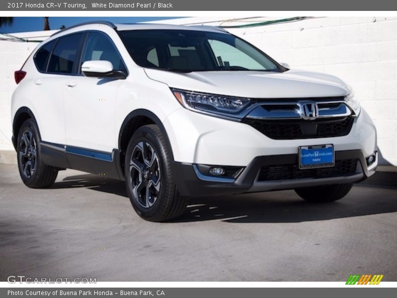 White Diamond Pearl / Black 2017 Honda CR-V Touring