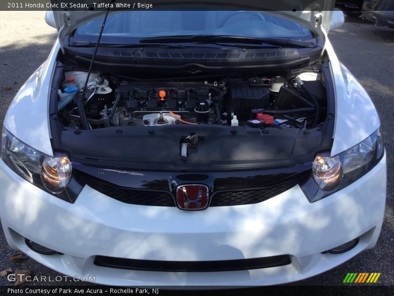 Taffeta White / Beige 2011 Honda Civic EX Sedan