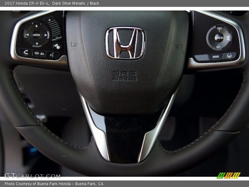 Dark Olive Metallic / Black 2017 Honda CR-V EX-L