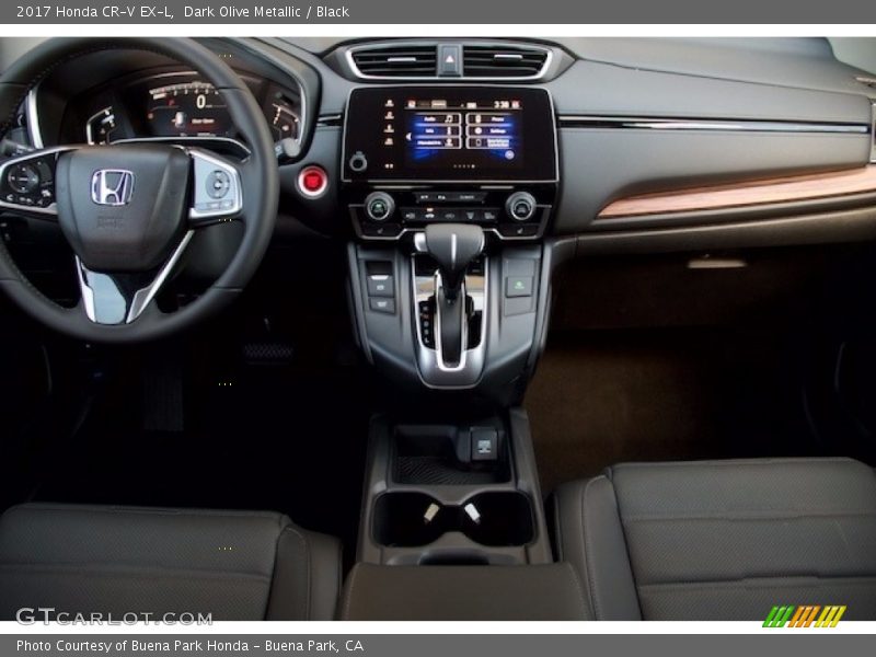 Dark Olive Metallic / Black 2017 Honda CR-V EX-L