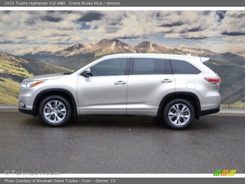 Creme Brulee Mica / Almond 2015 Toyota Highlander XLE AWD