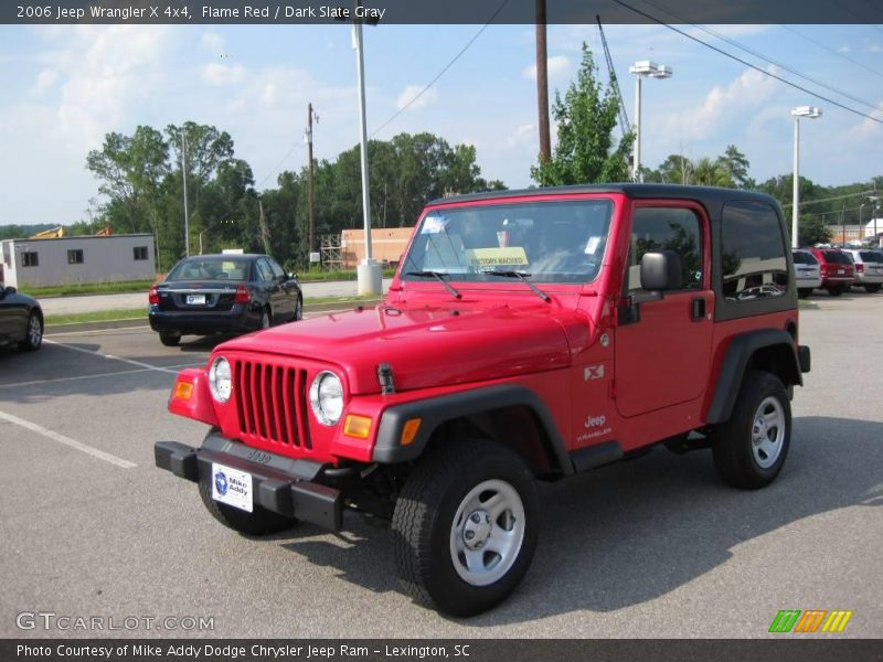 Flame Red / Dark Slate Gray 2006 Jeep Wrangler X 4x4
