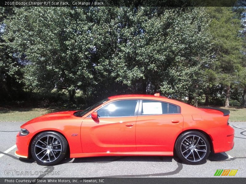 Go Mango / Black 2018 Dodge Charger R/T Scat Pack