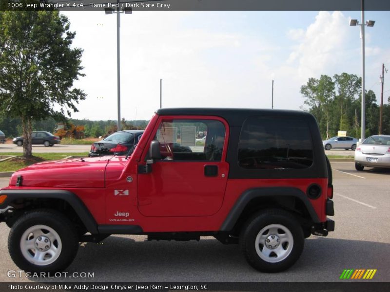 Flame Red / Dark Slate Gray 2006 Jeep Wrangler X 4x4