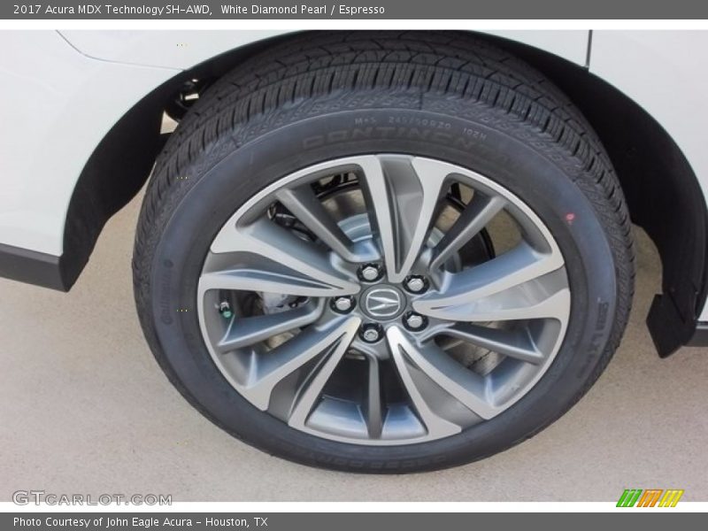 White Diamond Pearl / Espresso 2017 Acura MDX Technology SH-AWD
