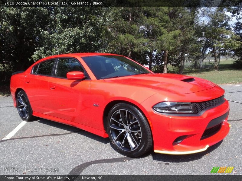 Go Mango / Black 2018 Dodge Charger R/T Scat Pack