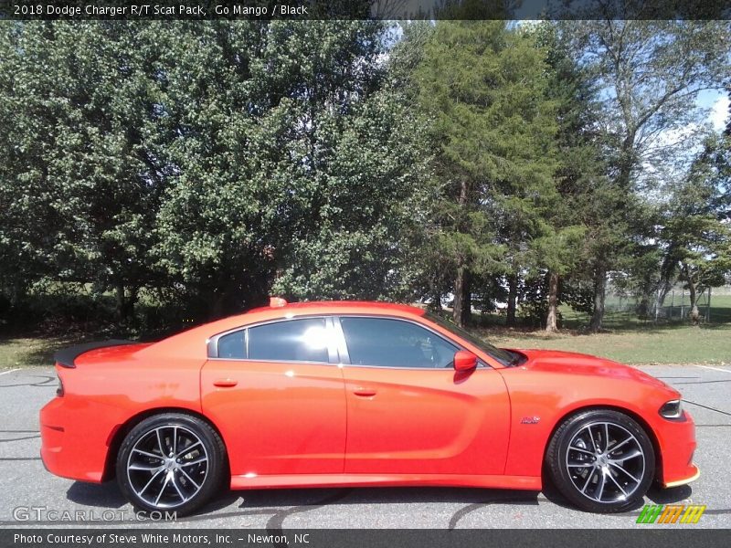 Go Mango / Black 2018 Dodge Charger R/T Scat Pack