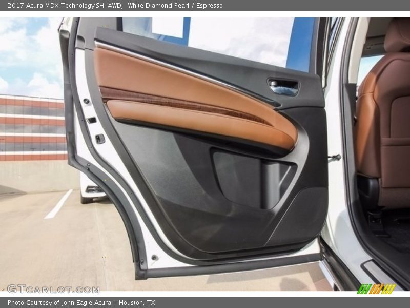 White Diamond Pearl / Espresso 2017 Acura MDX Technology SH-AWD