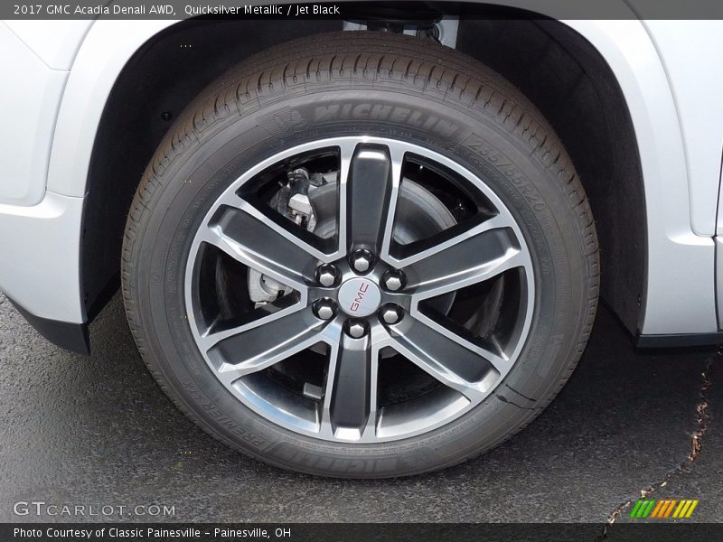 Quicksilver Metallic / Jet Black 2017 GMC Acadia Denali AWD