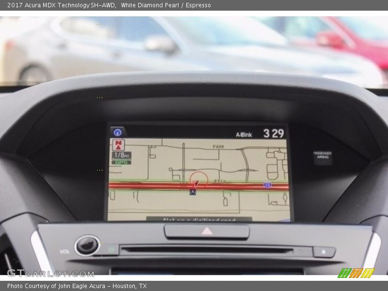 White Diamond Pearl / Espresso 2017 Acura MDX Technology SH-AWD