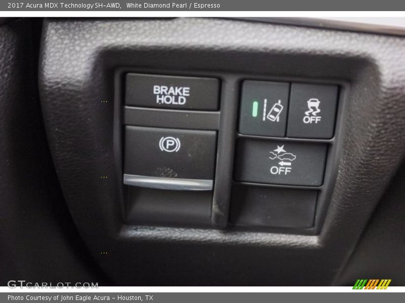 White Diamond Pearl / Espresso 2017 Acura MDX Technology SH-AWD