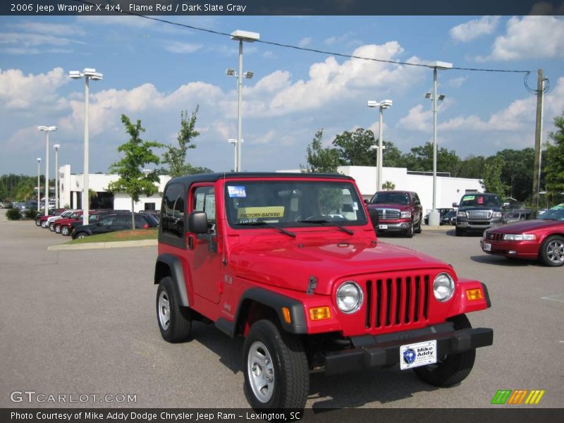 Flame Red / Dark Slate Gray 2006 Jeep Wrangler X 4x4
