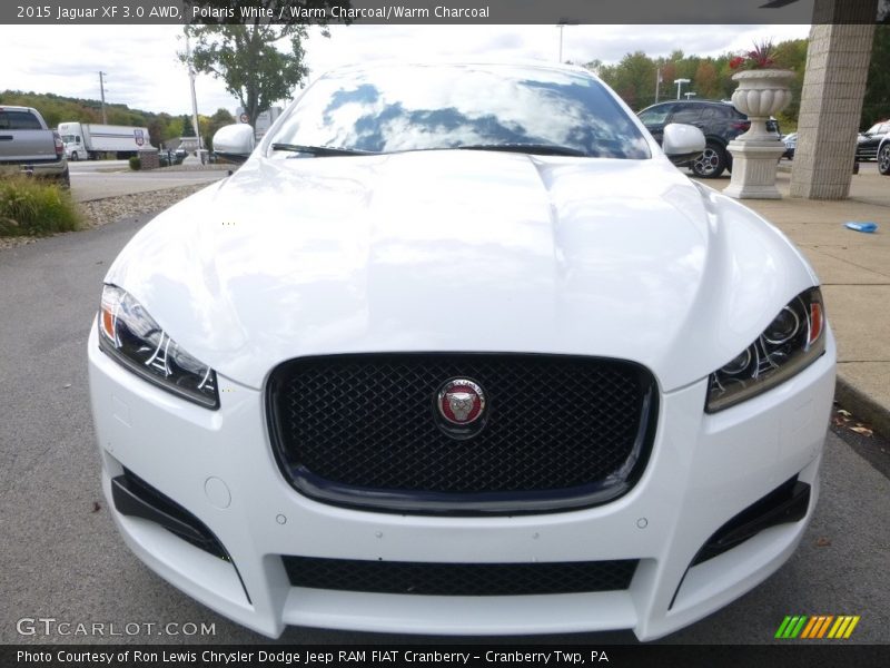 Polaris White / Warm Charcoal/Warm Charcoal 2015 Jaguar XF 3.0 AWD