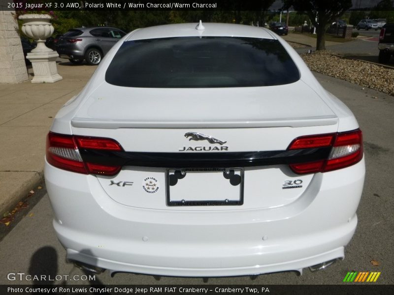 Polaris White / Warm Charcoal/Warm Charcoal 2015 Jaguar XF 3.0 AWD
