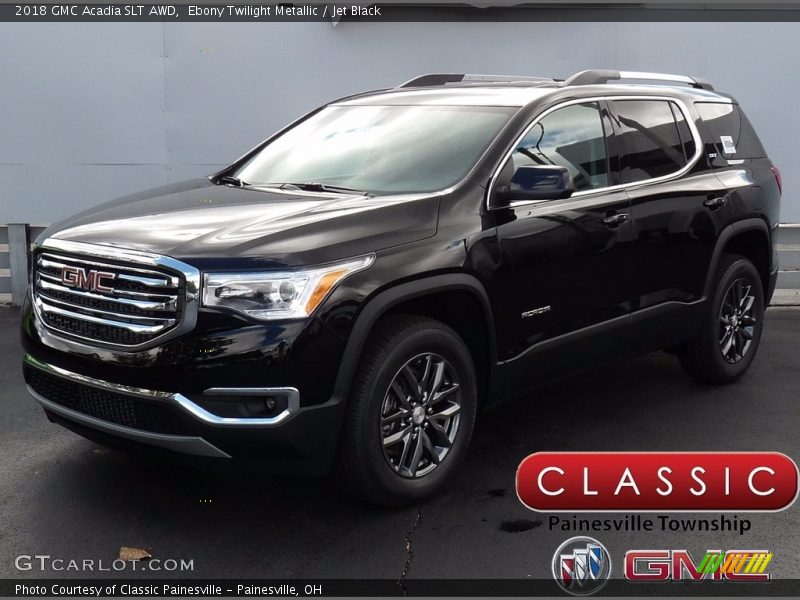 Ebony Twilight Metallic / Jet Black 2018 GMC Acadia SLT AWD