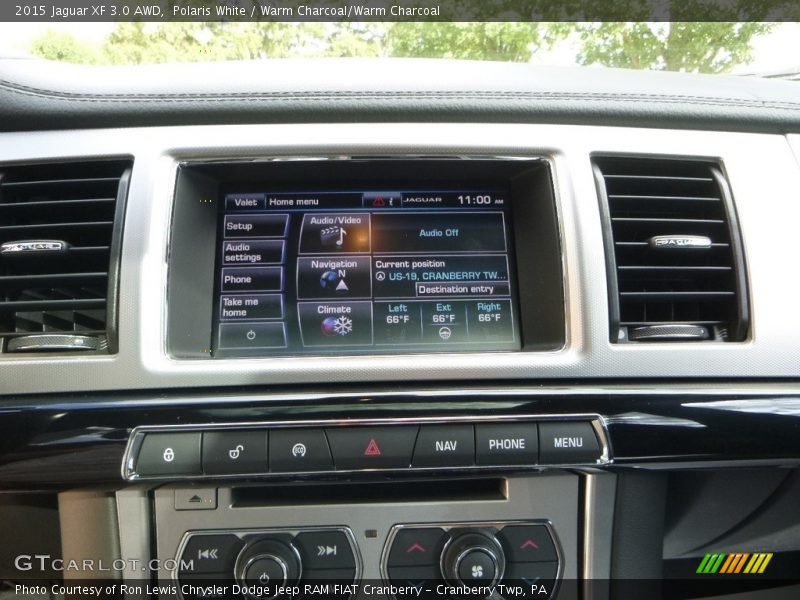 Polaris White / Warm Charcoal/Warm Charcoal 2015 Jaguar XF 3.0 AWD
