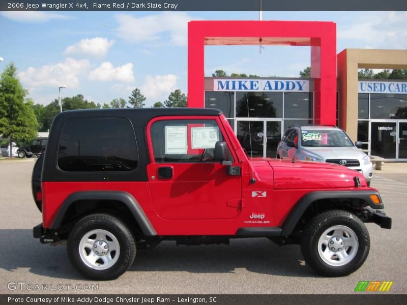 Flame Red / Dark Slate Gray 2006 Jeep Wrangler X 4x4