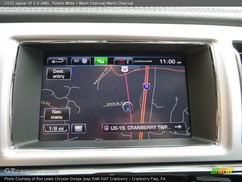 Polaris White / Warm Charcoal/Warm Charcoal 2015 Jaguar XF 3.0 AWD