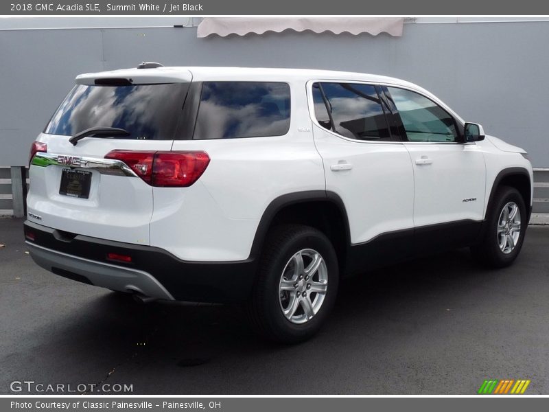 Summit White / Jet Black 2018 GMC Acadia SLE