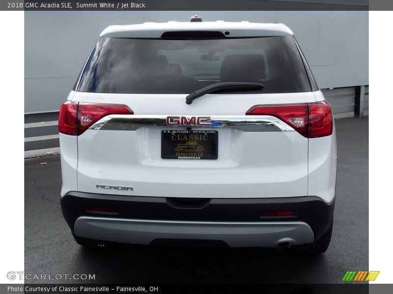 Summit White / Jet Black 2018 GMC Acadia SLE