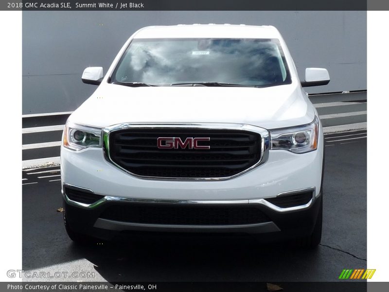 Summit White / Jet Black 2018 GMC Acadia SLE